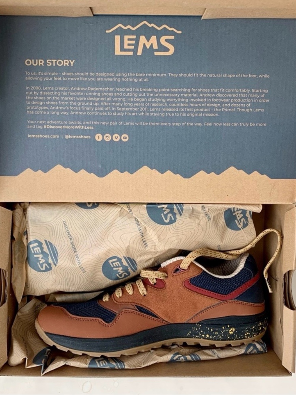 NWT Lems Trailhead hiking sneaker - Picture 2 of 7